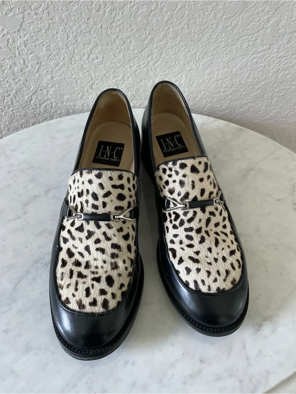 Vintage Leather and Pony Hair Loafers Women’s Size 7.5